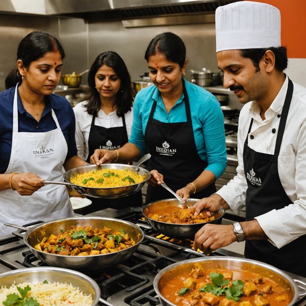 Où trouver des cours de cuisine indienne gratuits à New Delhi?