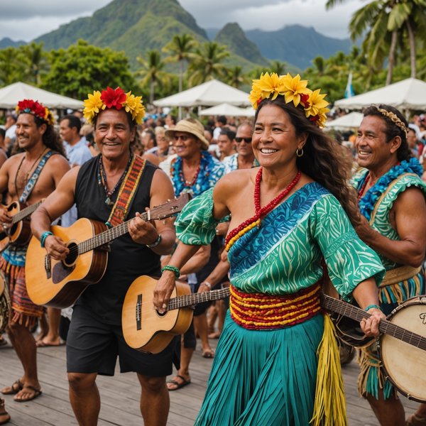 Quelle croisière permet d'assister à des festivals de musique traditionnelle en Polynésie?